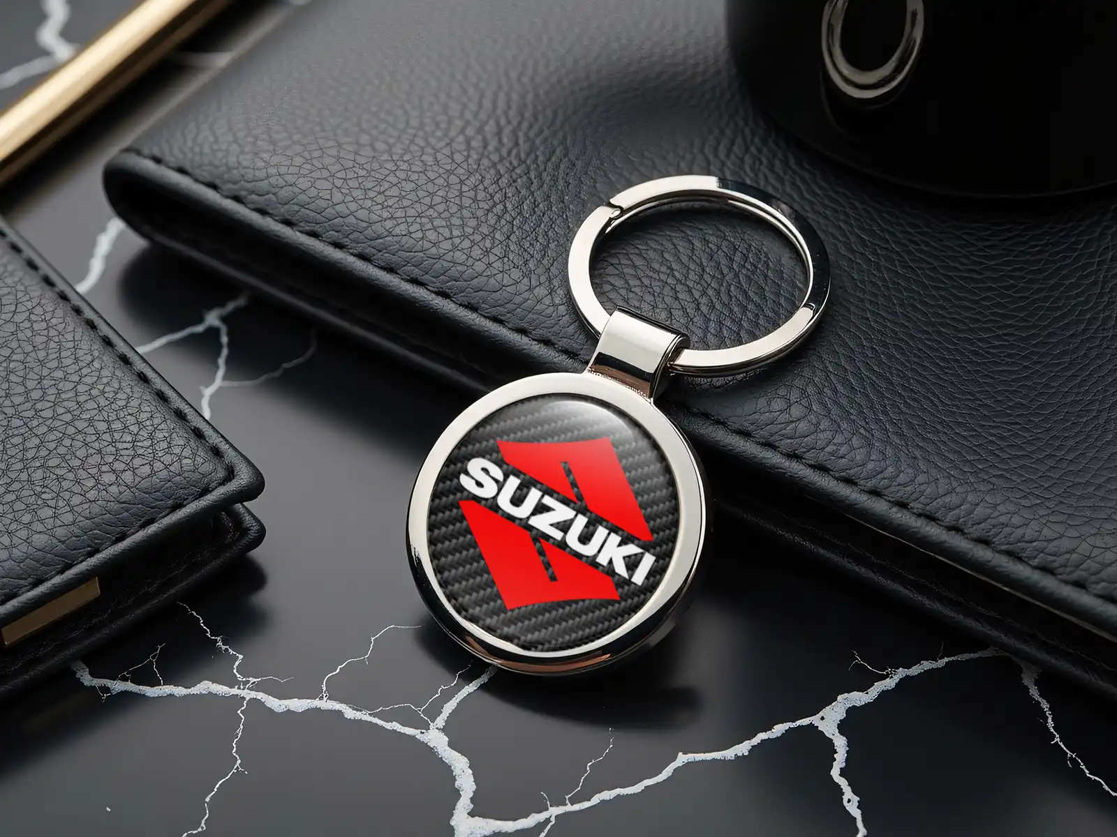Suzuki Llavero Elegante Anillo Diseño Aleación